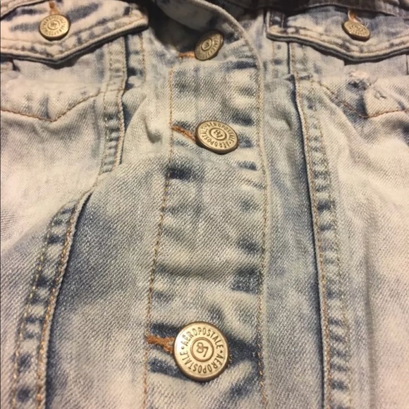 Aeropostale acid wash denim vest - Picture 3 of 4